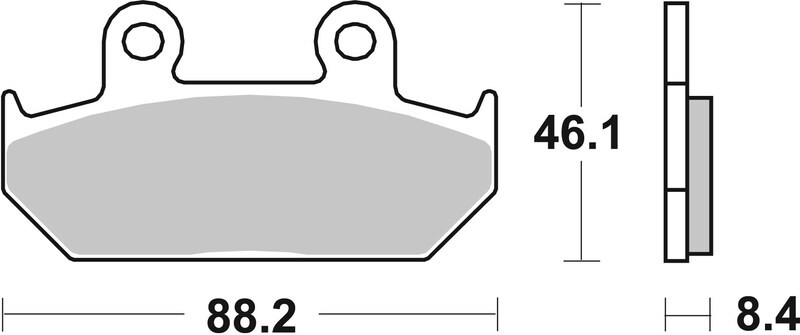Plaquettes de Frein avant Brembo Route Métal Fritté pour Honda NX 500 Dominator (93-96) - 07HO23.SA