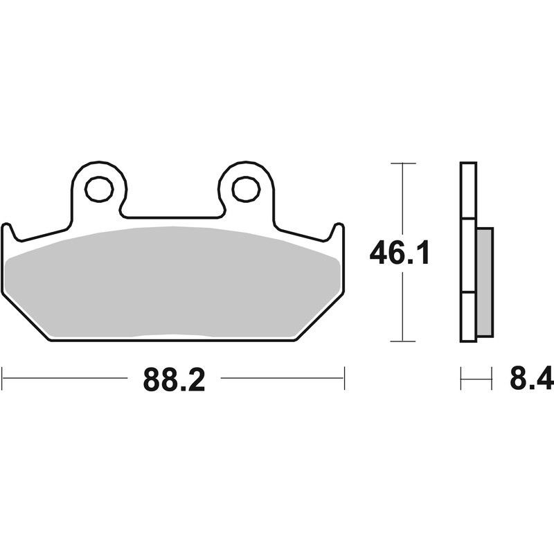 Plaquettes de Frein avant Brembo Route Métal Fritté pour Honda NX 650 Dominator (93-96) - 07HO23.SA Plaquettes de Frein avant Brembo Route Métal Fritté pour Honda NX 650 Dominator (93-96) - 07HO23.SA