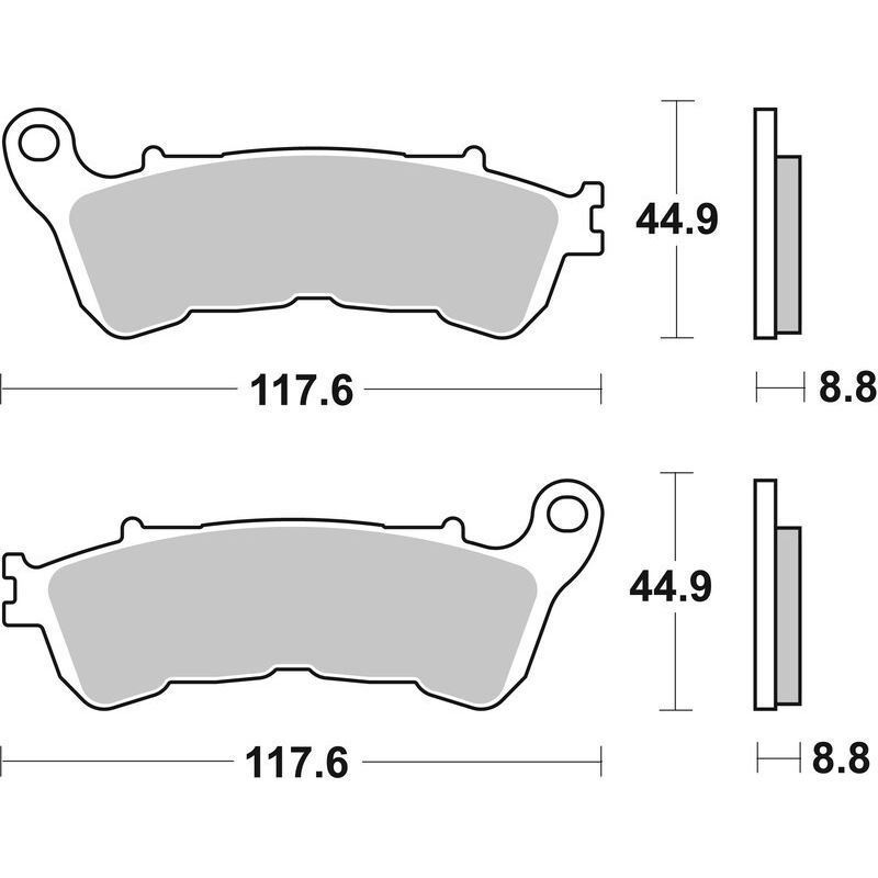 Plaquettes de Frein avant Brembo Route Métal Fritté pour Honda CBR 250 R (12-13) - 07HO57.SA Plaquettes de Frein avant Brembo Route Métal Fritté pour Honda CBR 250 R (12-13) - 07HO57.SA