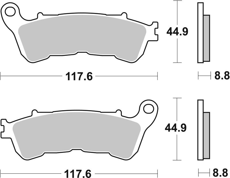 Plaquettes de Frein avant Brembo Route Métal Fritté pour Honda CBR 250 R (12-13) - 07HO57.SA