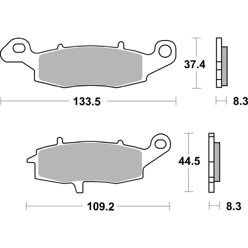 Plaquettes de Frein avant Brembo Route Métal Fritté pour Suzuki XF 650 Freewind (97-01) - 07KA18.SA Plaquettes de Frein avant Brembo Route Métal Fritté pour Suzuki XF 650 Freewind (97-01) - 07KA18.SA