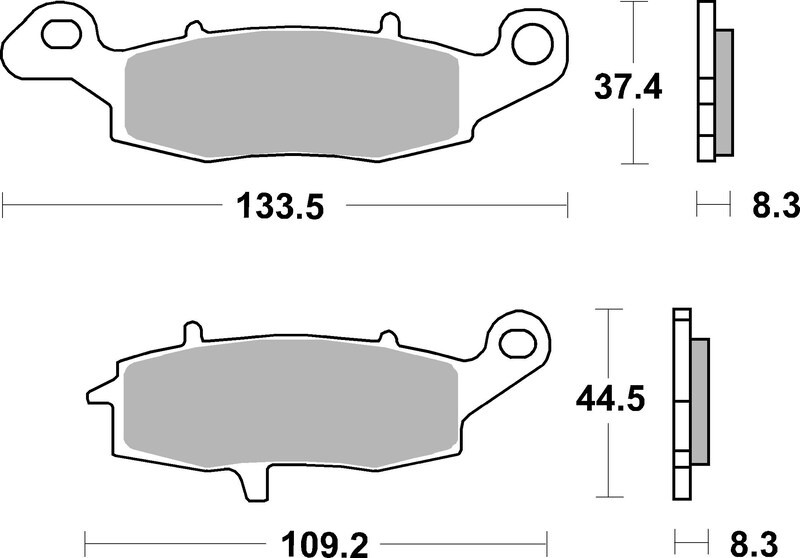 Plaquettes de Frein avant Brembo Route Métal Fritté pour Suzuki XF 650 Freewind (97-01) - 07KA18.SA