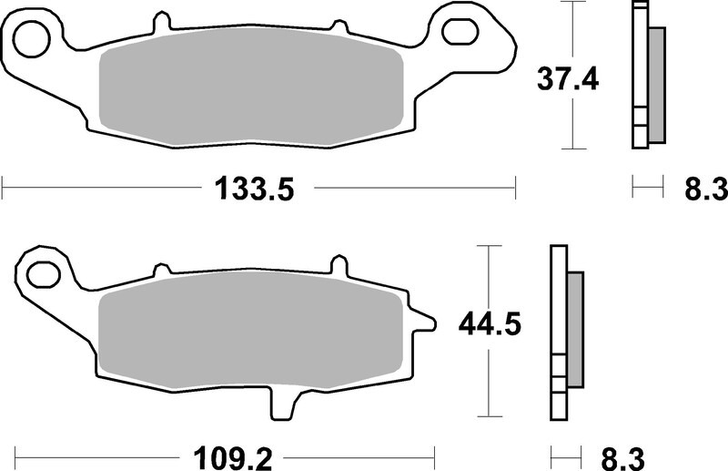 Pack Plaquettes de Frein avant Brembo Route Métal Fritté pour Kawasaki GPZ 1100 (95-98) - 07KA18.SA et 07KA19SA