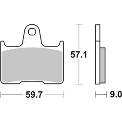 Plaquettes de Frein Arrière Brembo Métal Fritté pour Suzuki GSX-R 600 (04-05) - 07SU25SP