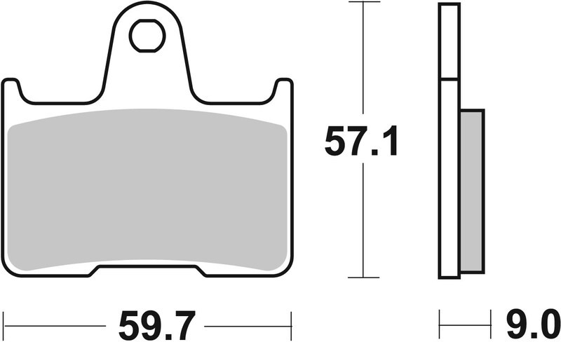 Plaquettes de Frein Arrière Brembo Métal Fritté pour Suzuki GSX-R 600 (04-05) - 07SU25SP
