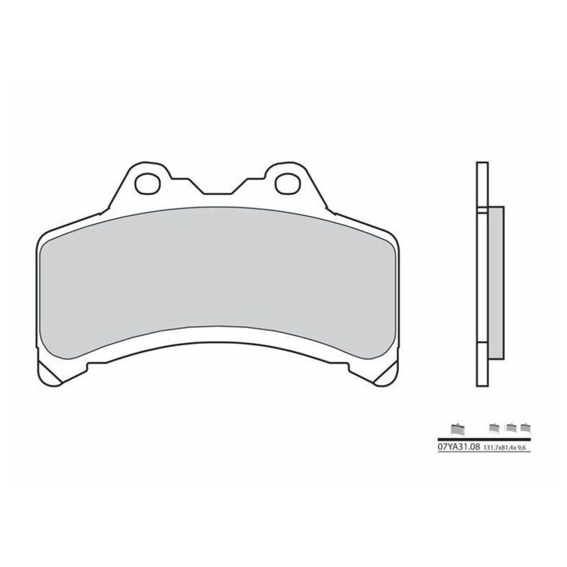 Plaquette de frein Avant Brembo 07YA3108 pour GTS 1000 (93-98) - Organique Route Plaquette de frein Avant Brembo 07YA3108 pour GTS 1000 (93-98) - Organique Route