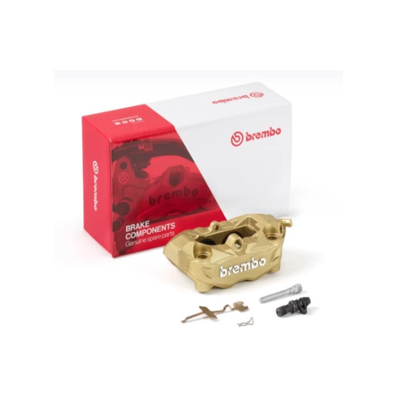 Etrier de frein avant droit BREMBO M4 or Ø32mm pour BMW F 800 GT (13-20) - 920.B690.08 Etrier de frein avant droit BREMBO M4 or Ø32mm pour BMW F 800 GT (13-20) - 920.B690.08