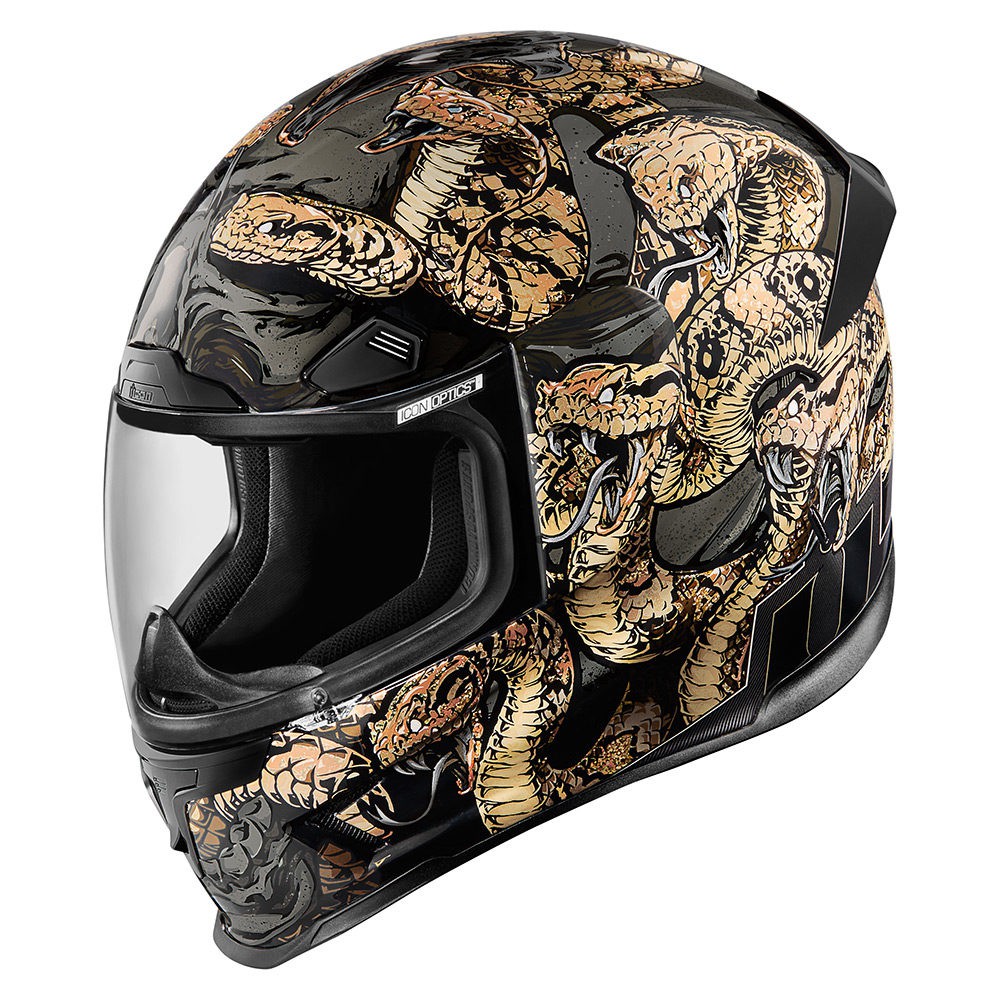 Casque Moto ICON Alliance GT SHAGUAR Noir - Or