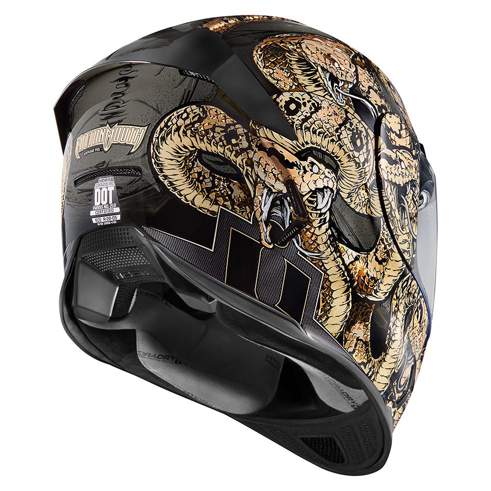 Casque Moto ICON Alliance GT SHAGUAR Noir - Or