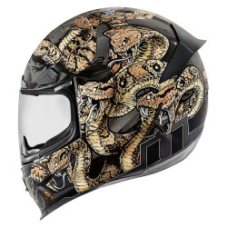 Casque Moto ICON Alliance GT SHAGUAR Noir - Or