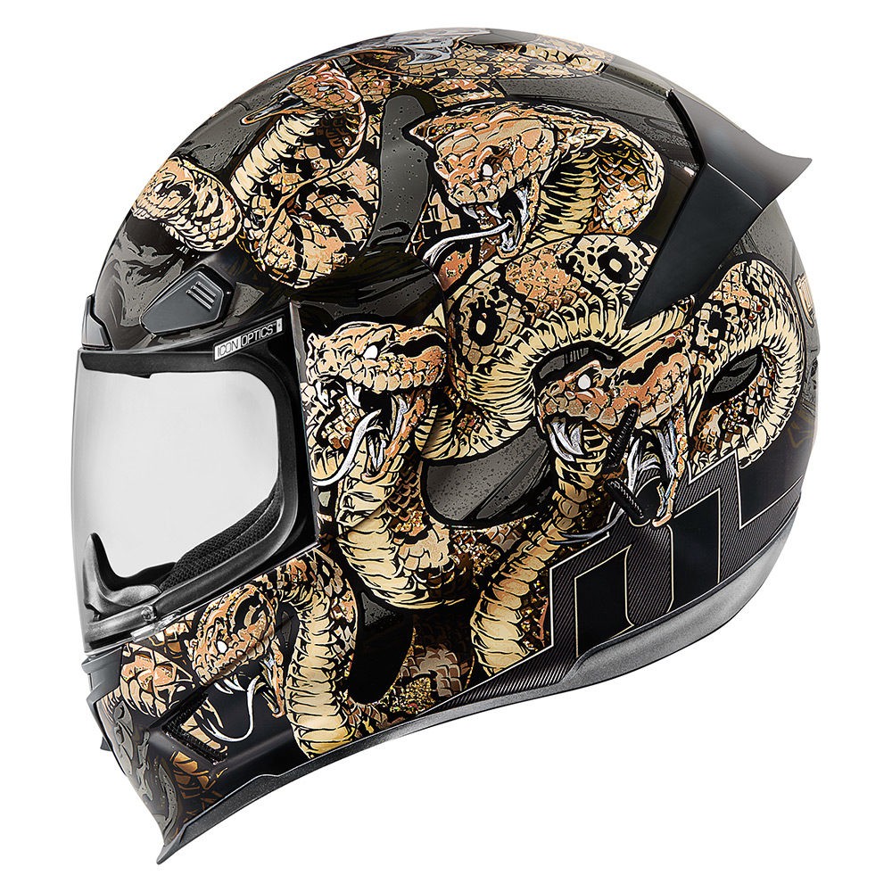 Casque Moto ICON Alliance GT SHAGUAR Noir - Or
