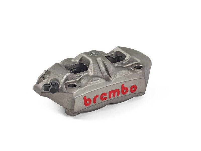 Etrier de frein avant gauche BREMBO M4 titane Ø34mm pour MV Agusta Brutale 1090 RR (10-17) - 920.9885.05