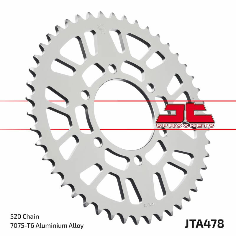 Couronne JT en Aluminium pour Kawasaki Ninja ZX-6R (24-25) - JTA478.42BLK Couronne JT en Aluminium pour Kawasaki Ninja ZX-6R (24-25) - JTA478.42BLK