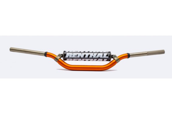 Guidon Moto Orange RENTHAL TwinWall Moyen Diamètres 28.6 mm Replica KTM Racing