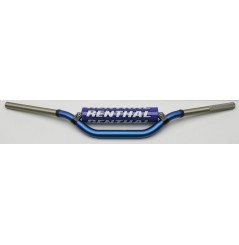 Guidon Moto Bleu RENTHAL TwinWall Haut Diamètres 28.6 mm Replica Mike Larocco