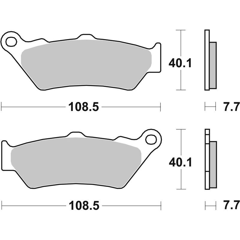 Pack Plaquettes de Frein avant Brembo Route Métal Fritté pour Aprilia Tuareg 660 (21-25) - 07BB03.SA Pack Plaquettes de Frein avant Brembo Route Métal Fritté pour Aprilia Tuareg 660 (21-25) - 07BB03.SA