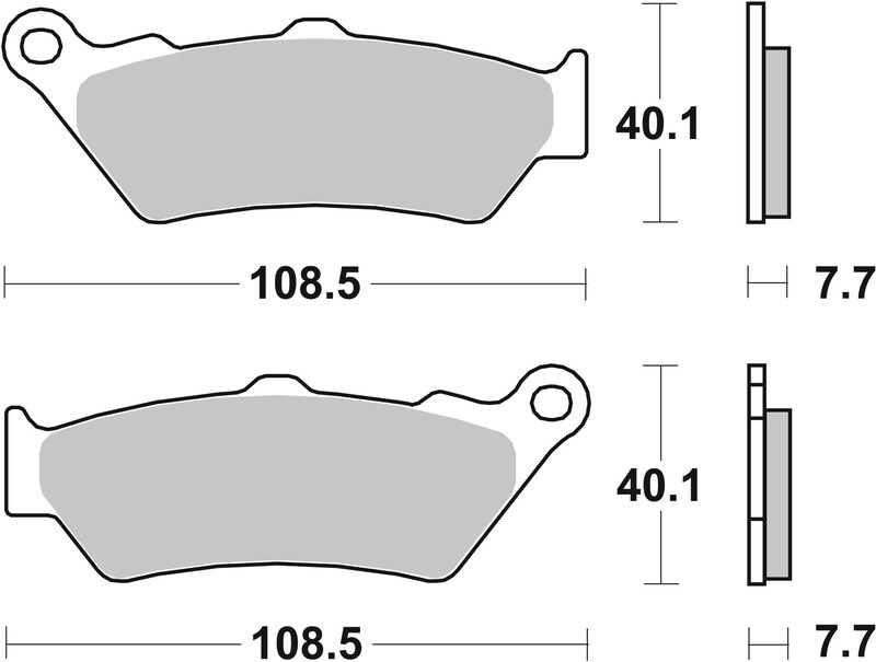 Pack Plaquettes de Frein avant Brembo Route Métal Fritté pour Aprilia Tuareg 660 (21-25) - 07BB03.SA
