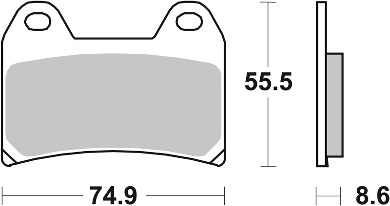 Pack Plaquettes de Frein avant Brembo Route Métal Fritté pour Triumph Daytona 660 (24-25) - 07BB19.SA