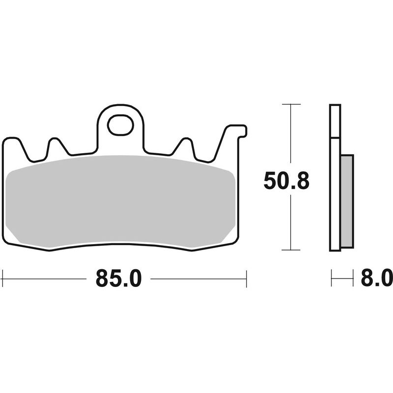 Pack Plaquettes de Frein avant Brembo Route Métal Fritté pour Aprilia Caponord 1200 (13-16) - 07BB38.SA Pack Plaquettes de Frein avant Brembo Route Métal Fritté pour Aprilia Caponord 1200 (13-16) - 07BB38.SA