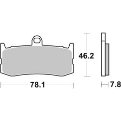 Pack Plaquettes de Frein avant Brembo Route Métal Fritté pour Triumph Daytona 675 (09-17) - 07GR06.SA