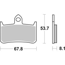Pack Plaquettes de Frein avant Brembo Route Métal Fritté pour Honda CBR 900 RR (92-97) - 07HO28.SA