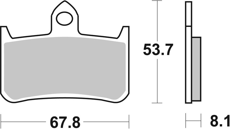 Pack Plaquettes de Frein avant Brembo Route Métal Fritté pour Honda NR 750 (1992) - 07HO28.SA