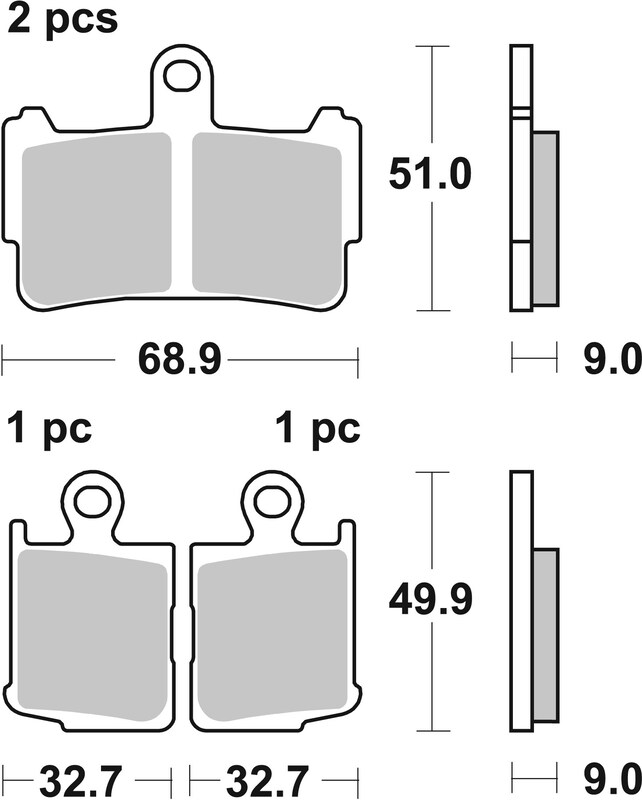 Pack Plaquettes de Frein avant Brembo Route Métal Fritté pour Honda VFR 1200 F (10-15) - 07HO37.SA