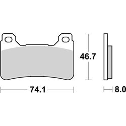 Pack Plaquettes de Frein avant Brembo Route Métal Fritté pour Honda CB 1000 R (08-15) - 07HO50.SA
