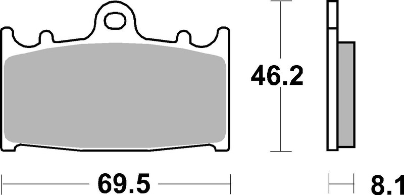 Pack Plaquettes de Frein avant Brembo Route Métal Fritté pour Suzuki TL 1000 S (97-01) - 07KA13.SA