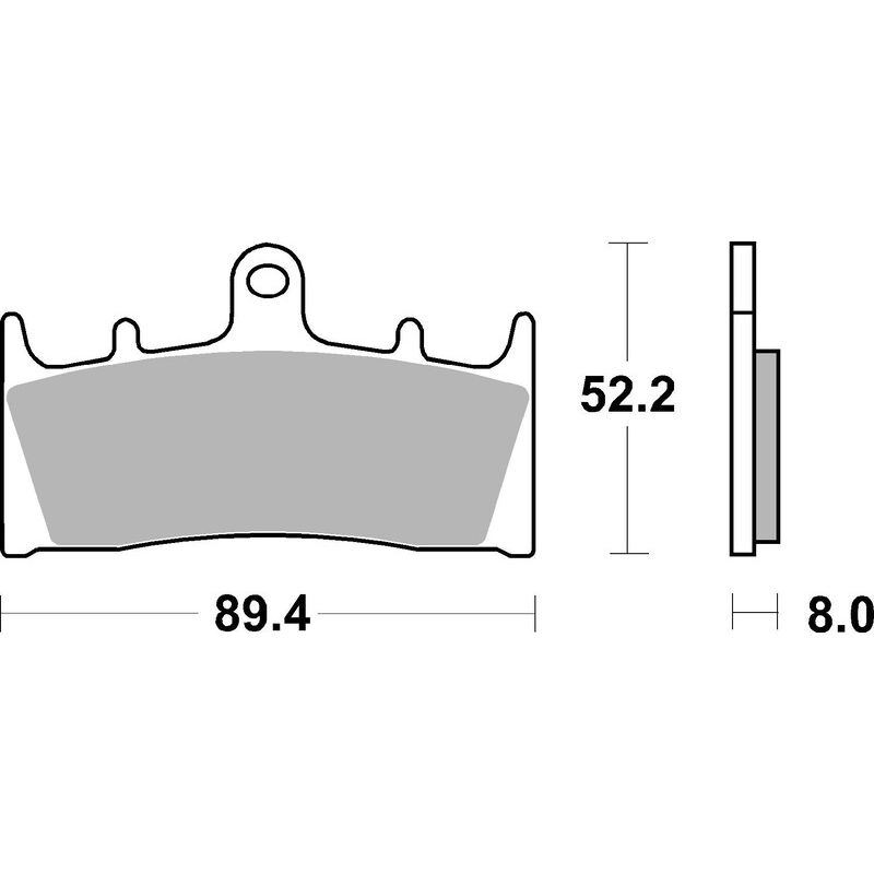 Pack Plaquettes de Frein avant Brembo Route Métal Fritté pour Suzuki GSX 1400 (02-07) - 07SU19.SA Pack Plaquettes de Frein avant Brembo Route Métal Fritté pour Suzuki GSX 1400 (02-07) - 07SU19.SA