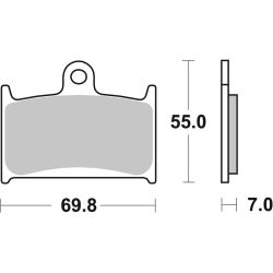 Pack Plaquettes de Frein avant Brembo Route Métal Fritté pour Suzuki RF 900 R (94-98) - 07SU22.SA