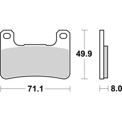 Pack Plaquettes de Frein avant Brembo Route Métal Fritté pour Suzuki V-Strom 1050 (20-23) - 07SU27.SA