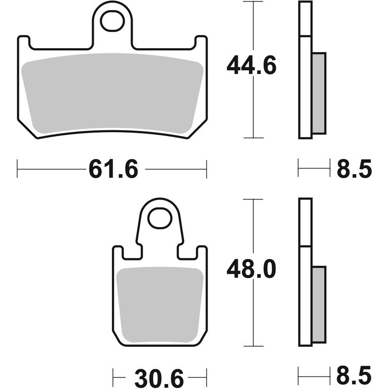 Pack Plaquettes de Frein avant Brembo Route Métal Fritté pour Yamaha VMX 1700 V-MAX (09-16) - 07YA46.SA Pack Plaquettes de Frein avant Brembo Route Métal Fritté pour Yamaha VMX 1700 V-MAX (09-16) - 07YA46.SA