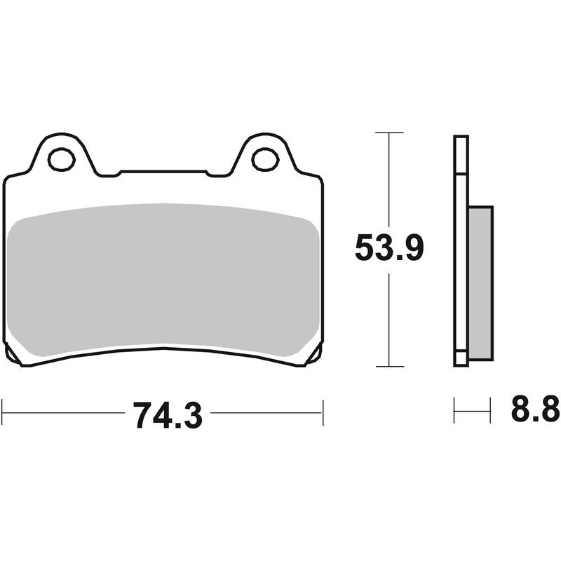 Pack Plaquettes de Frein avant Brembo Route Métal Fritté pour Yamaha FJ 1200 (88-93) - 07YA35.SA Pack Plaquettes de Frein avant Brembo Route Métal Fritté pour Yamaha FJ 1200 (88-93) - 07YA35.SA
