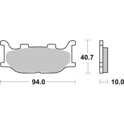 Pack Plaquettes de Frein avant Brembo Route Métal Fritté pour Yamaha XVS 1300 Custom (14-16) - 07YA34.SA