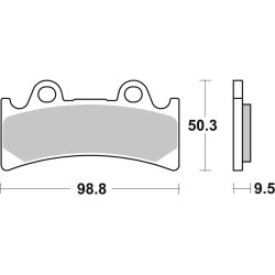 Pack Plaquettes de Frein avant Brembo Route Métal Fritté pour Yamaha YZF 750 SP (93-96) - 07YA32.SA