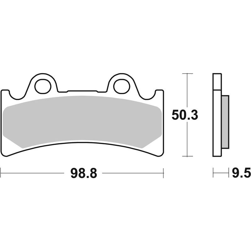 Pack Plaquettes de Frein avant Brembo Route Métal Fritté pour Yamaha FZR 1000 (94-95) - 07YA32.SA Pack Plaquettes de Frein avant Brembo Route Métal Fritté pour Yamaha FZR 1000 (94-95) - 07YA32.SA