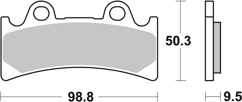 Pack Plaquettes de Frein avant Brembo Route Métal Fritté pour Yamaha FZR 1000 (94-95) - 07YA32.SA