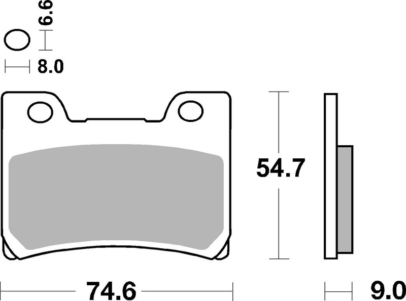 Pack Plaquettes de Frein avant Brembo Route Métal Fritté pour Yamaha FZR 600 Genesis (92-97) - 07YA26.SA