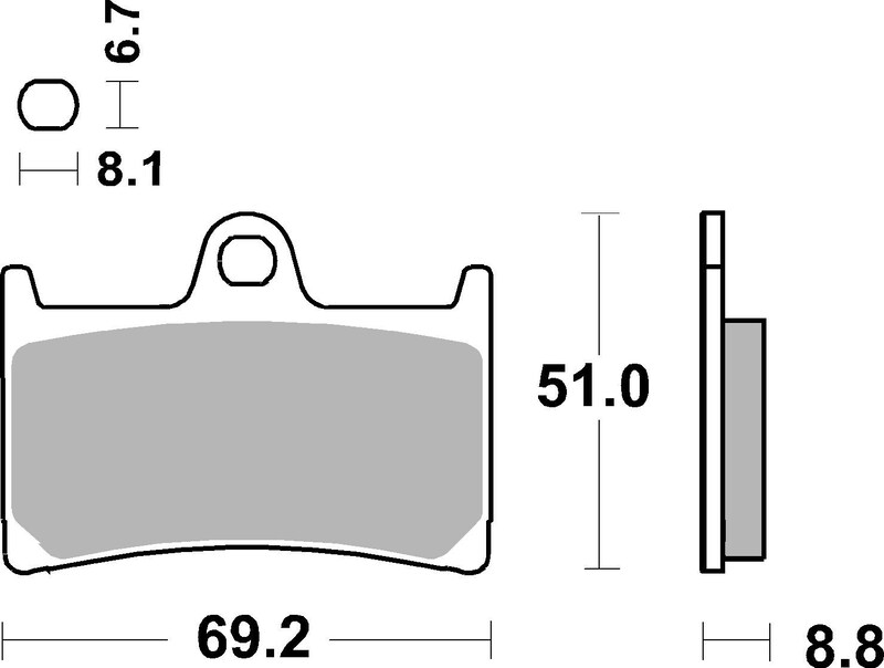 Pack Plaquettes de Frein avant Brembo Route Métal Fritté pour Yamaha XSR 900 (16-24) - 07YA23.SA