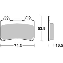 Pack Plaquettes de Frein avant Brembo Route Métal Fritté pour Yamaha TDM 850 (91-95) - 07YA17.SA
