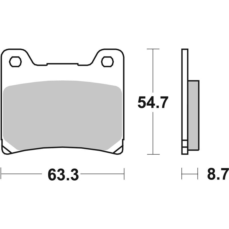 Pack Plaquettes de Frein avant Brembo Route Métal Fritté pour Yamaha FZX 750 (87-93) - 07YA11.SA Pack Plaquettes de Frein avant Brembo Route Métal Fritté pour Yamaha FZX 750 (87-93) - 07YA11.SA