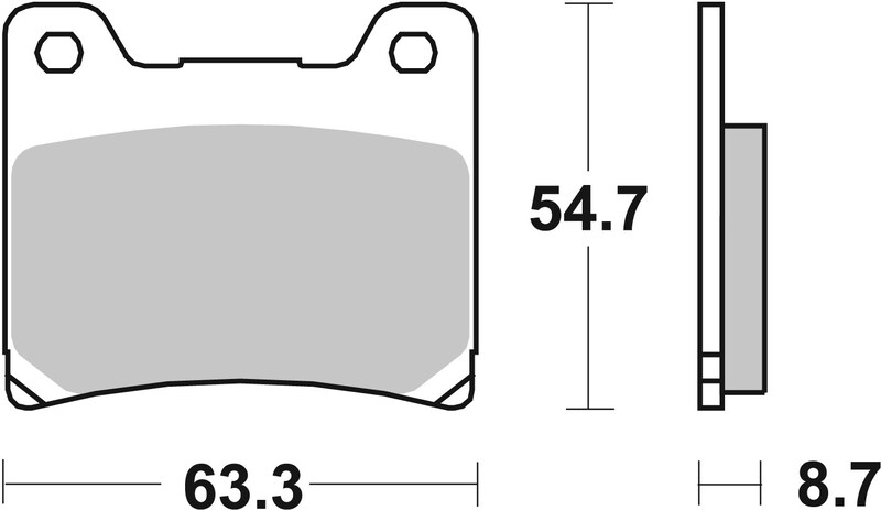 Pack Plaquettes de Frein avant Brembo Route Métal Fritté pour Yamaha FZX 750 (87-93) - 07YA11.SA
