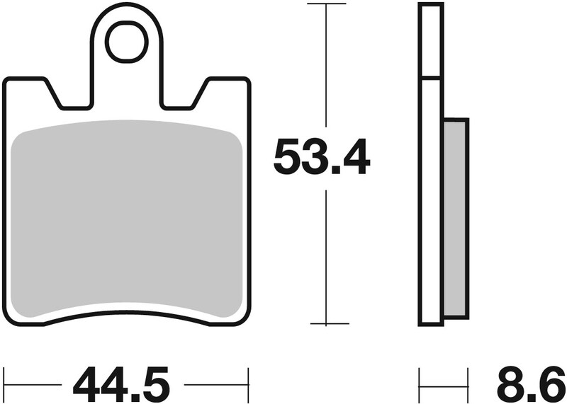 Pack Plaquettes de Frein avant Brembo Route Métal Fritté pour Yamaha XV 1900 A Midnight Star (11-13) - 07YA09.SA
