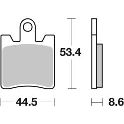 Pack Plaquettes de Frein avant Brembo Route Métal Fritté pour Triumph Trophy 1215 SE (12-17) - 07YA09.SA
