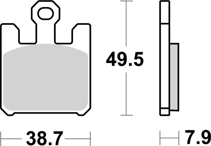 Pack Plaquettes de Frein avant Brembo Route Métal Fritté pour Kawasaki Vulcan 1600 Mean Streak (05-07) - 07SU26.SA