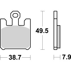 Pack Plaquettes de Frein avant Brembo Route Métal Fritté pour Kawasaki Ninja ZX-12 R (04-06) - 07SU26.SA