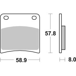 Pack Plaquettes de Frein avant Brembo Route Métal Fritté pour Suzuki GSX 1100 G (91-93) - 07SU13.SA