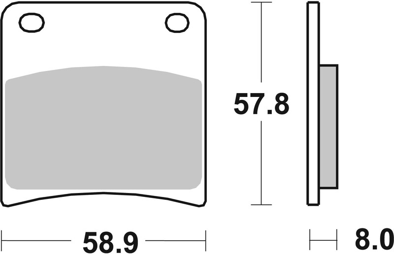 Pack Plaquettes de Frein avant Brembo Route Métal Fritté pour Suzuki GSX 750 F (89-95) - 07SU13.SA