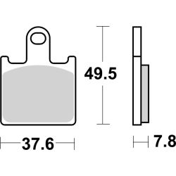 Pack Plaquettes de Frein avant Brembo Route Métal Fritté pour Kawasaki Z 1000 (07-09) - 07KA28.SA